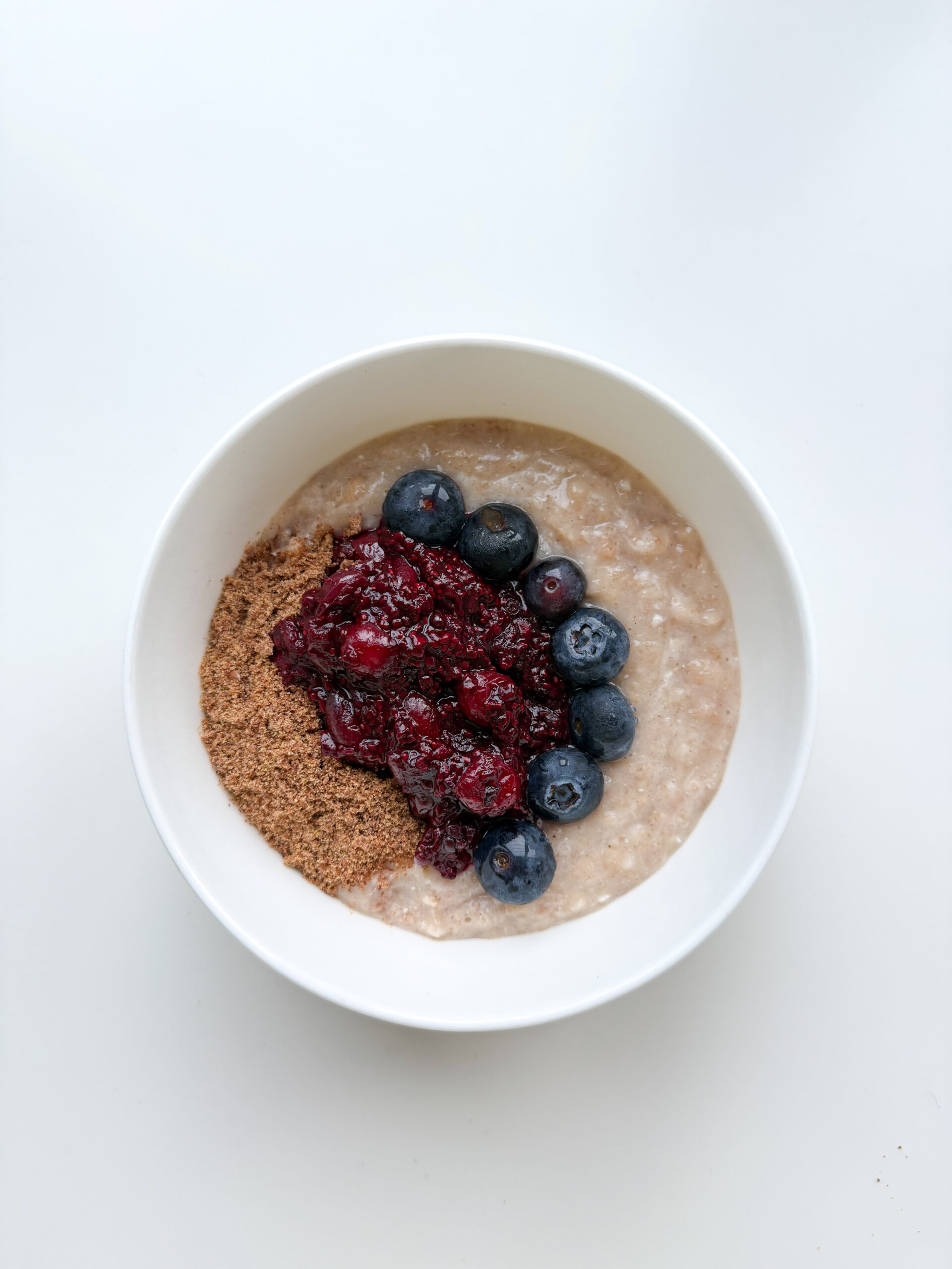 Porridge  + mixed berry compote